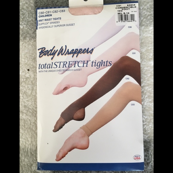 NWT knit waist convertible dancer foot tights pink - Picture 1 of 2